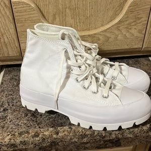 Converse lugged high top white